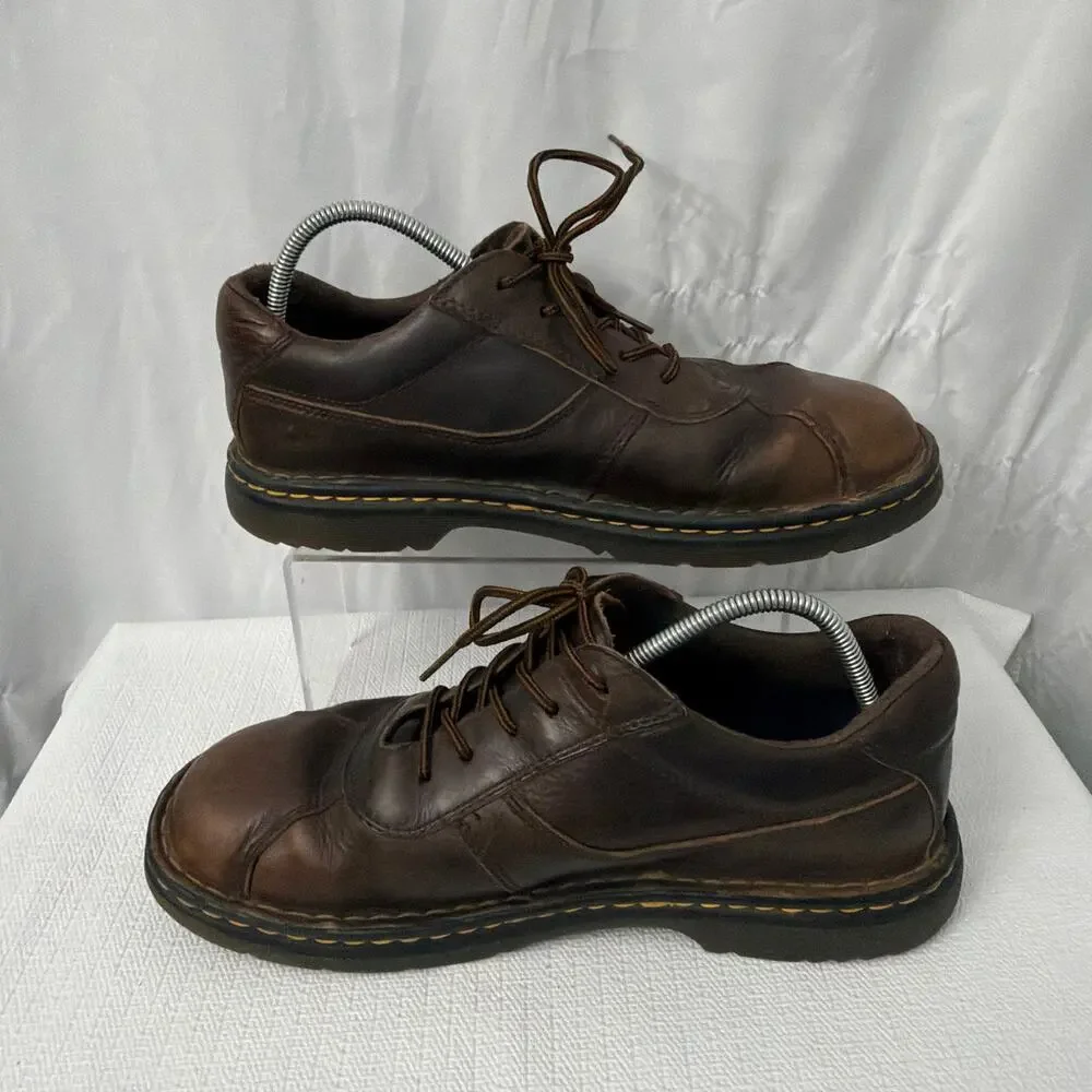 Dr Martens Shoes Mens Size 11 Brown Leather Oxford Grunge Distressed - Picture 9 of 10